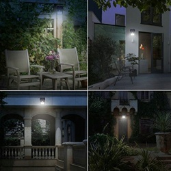 Lampa solarna ścienna 20 diod LED czujnik zmierzchu oraz ruchu