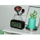Budzik zegar cyfrowy duży wyświetlacz LED 12/24h termometr datownik