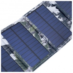 Elastyczna ładowarka solarna POWER NEED rozkładana 490 x 155 x 2 mm 6W 5V leśne maskowanie