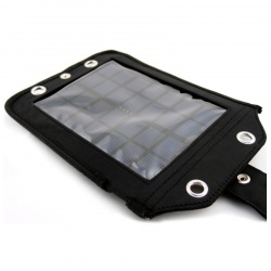 Podróżna ładowarka solarna z panelem 3000 mAh w etui praktyczne mocowania