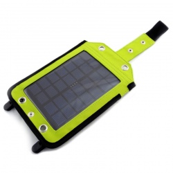 Podróżna ładowarka solarna z panelem 3000 mAh w etui praktyczne mocowania