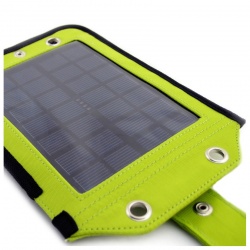 Podróżna ładowarka solarna z panelem 3000 mAh w etui praktyczne mocowania