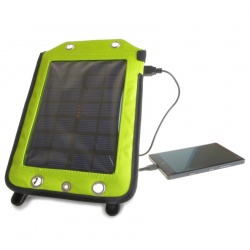 Podróżna ładowarka solarna z panelem 3000 mAh w etui praktyczne mocowania