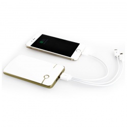 Power bank przenośna ładowarka 4000 mAh z włókna węglowego 2 kolory do wyboru