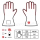 Ogrzewane rękawice GLG GLOVii szare z akumulatorem uniwersalne dotyk