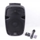 Mobilny zestaw nagłośnieniowy Ibiza Sound odtwarzacz MP3 Bluetooth z mikrofonem na kółkach