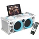 Mobilne nagłośnienie Ibiza SPLBOX200-BK radio FM USB SD stacja dokująca na tablet