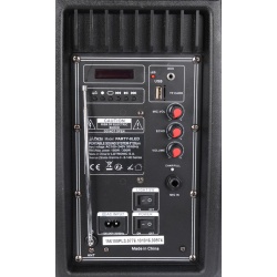 Kolumna mobilna Party Light&Sound PARTY-8LED odtwarzacz USB Bluetooth microSD