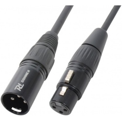Kabel mikrofonowy XLR męski - XLR żeński o długości 12 metrów kolor czarny