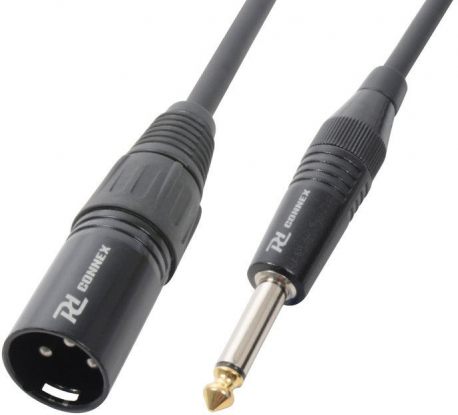 Kabel sygnałowy XLR (m) - Jack 6,3mm PD Connex długość 1,5 metra