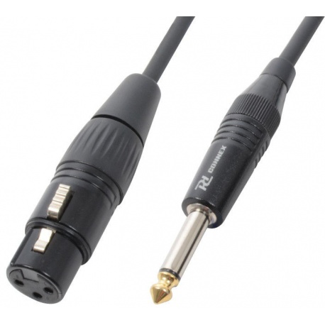 Kabel sygnałowy XLR (f) - Jack 6,3mm mono PD Connex długość 1,5 metra