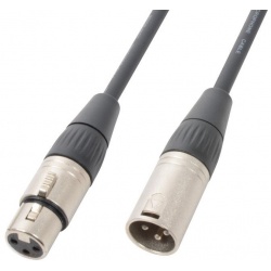 Kabel DMX z złączem XLR (m) - XLR (f) PD Connex o długości 1,5 metra