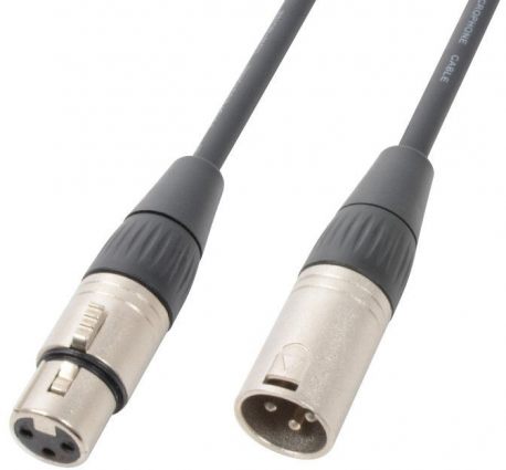 Kabel DMX z złączem XLR (m) - XLR (f) PD Connex o długości 1,5 metra