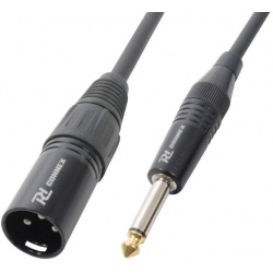 Kabel sygnałowy XLR (m) - Jack 6,3 mm PD Connex długość 3 metrów