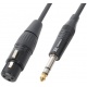 Kabel sygnałowy XLR (f) - Jack 6,3 mm PD Connex długość 1,5 metra