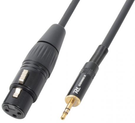 Kabel sygnałowy XLR (f) - mini Jack 3,5 mm PD Connex długość 0,5 metra