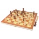 Klasyczne szachy drewniane gra zamykane w pudełku z tablicą