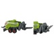 Maszyny rolnicze zabawki metalowe 2 traktory 4 ciągnik przyczepa dla dzieci
