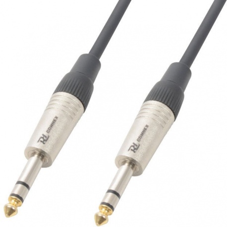 Kabel sygnałowy JACK 6.3 stereo - JACK 6.3 stereo PD Connex długość 1,5 metra