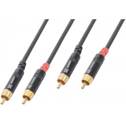 Kabel sygnałowy 2x RCA męskie - 2x RCA męskie PD Connex długość 1.5 metra