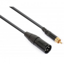 Kabel sygnałowy XLR (m) - RCA (m) PD Connex długość 15 cm