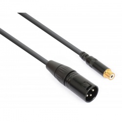 Kabel sygnałowy XLR (m) - RCA (f) PD Connex długość 15 cm