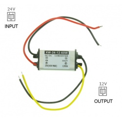 Redukcja napięcia reduktor z 24V na 12V 24V/12V moc 60W prąd 5A