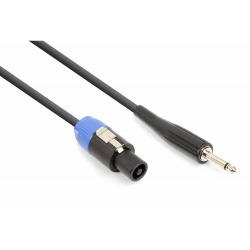 Kabel głośnikowy Speakon złacze NL2 - JACK 6,3 mm VONYX przekrój 2x 1,2 mm o długości 5 metrów