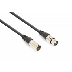 Kabel mikrofonowy XLR (m) - XLR (f) VONYX długość 1,5 metra