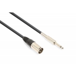 Kabel mikrofonowy XLR męski - JACK 6,3 mm VONYX długość 1,5 metra