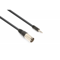 Kabel mikrofonowy XLR męski - JACK 3,5 mm stereo VONYX długość 50 cm