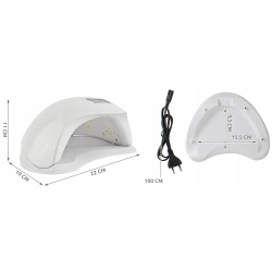 Lampa automatyczna do robienia paznokci UV Dual LED 48W żele hybrydy