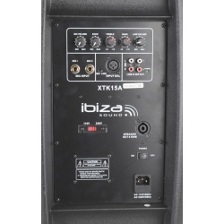 Kolumna estradowa aktywna dwudrożna głośnik 15 cali ze wzmacniaczem 600W Ibiza Sound