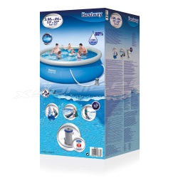 Basen 457 x 84 cm ogrodowy rozporowy zestaw 17w1 Bestway 57313
