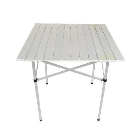 Składany stolik turystyczny lekki 70 x 70 x 70 cm aluminiowy piknikowy