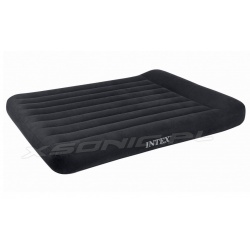 Welurowy materac z zagłówkiem Queen 203 x 152 x 23 cm INTEX 66769
