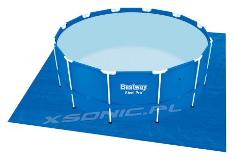 Mata ochronna 396 x 396 cm Bestway pod baseny ogrodowe 58002