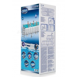 Basen ogrodowy 488 x 244 x 122 cm 17w1 Bestway 56670 prostokątny