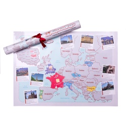 Mapa zdrapka dla dwojga kochających podróże ulepszona wersja