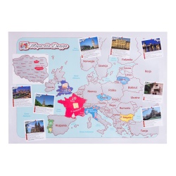 Mapa zdrapka dla dwojga kochających podróże ulepszona wersja