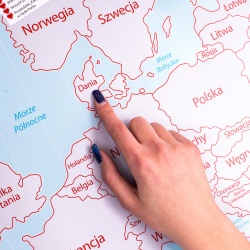 Mapa zdrapka dla dwojga kochających podróże ulepszona wersja