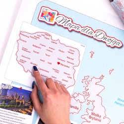 Mapa zdrapka dla dwojga kochających podróże ulepszona wersja