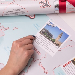 Mapa zdrapka dla dwojga kochających podróże ulepszona wersja