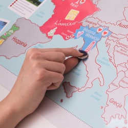 Mapa zdrapka dla dwojga kochających podróże ulepszona wersja