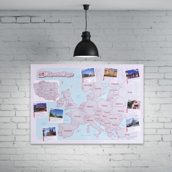 Mapa zdrapka dla dwojga kochających podróże ulepszona wersja