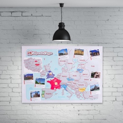 Mapa zdrapka dla dwojga kochających podróże ulepszona wersja