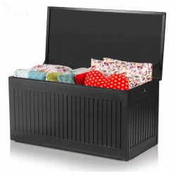 Skrzynia ogrodowa 270L tarasowa kufer 107 x 53 x 51 cm dwa kolory