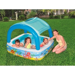 Basen dmuchany dla dzieci z daszkiem 147 x 147 x 122 cm Bestway 52192