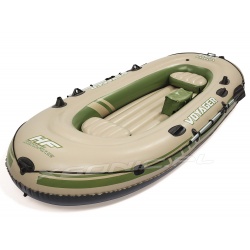 Ponton wędkarski Bestway Voyager 500 3-osobowy 348 x 142 cm z wiosłami 65001