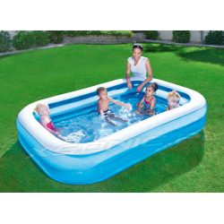 Basen dmuchany 262 x 175 x 51 cm prostokątny z pokrywą 2w1 Bestway 54006
